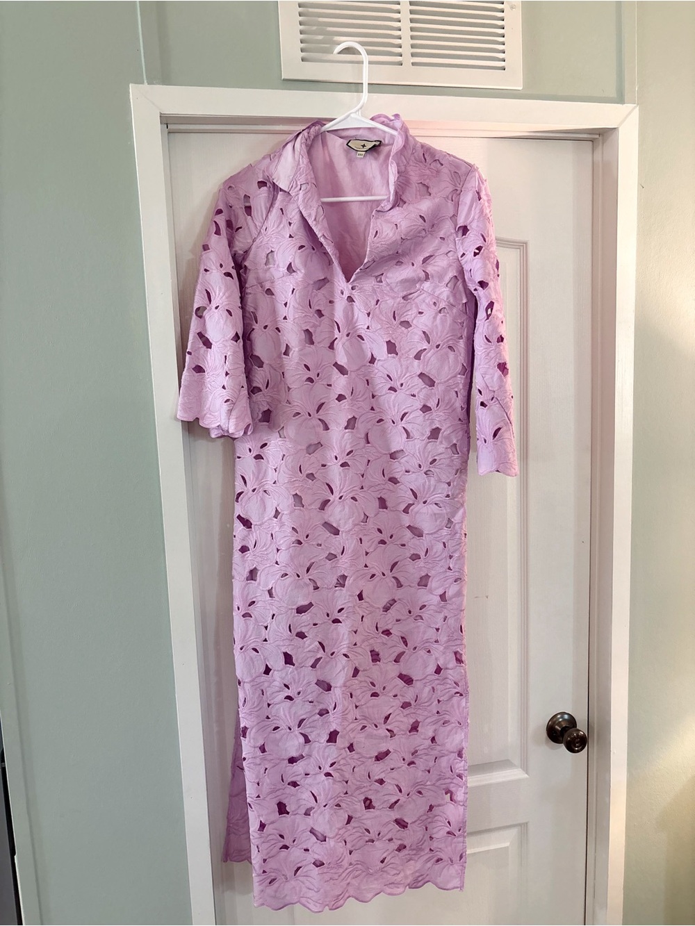 Tuckernut Lavendar Eyelet Midi Dress